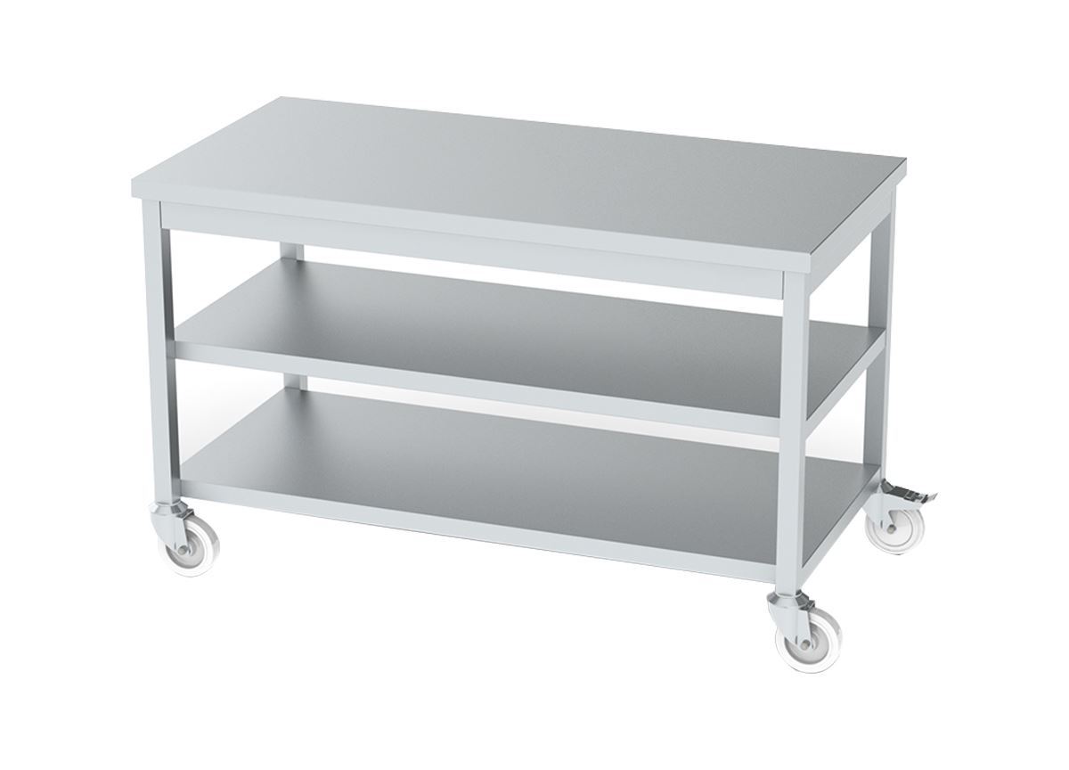 Hareketli Çalışma Tezgahı Ara Raflı