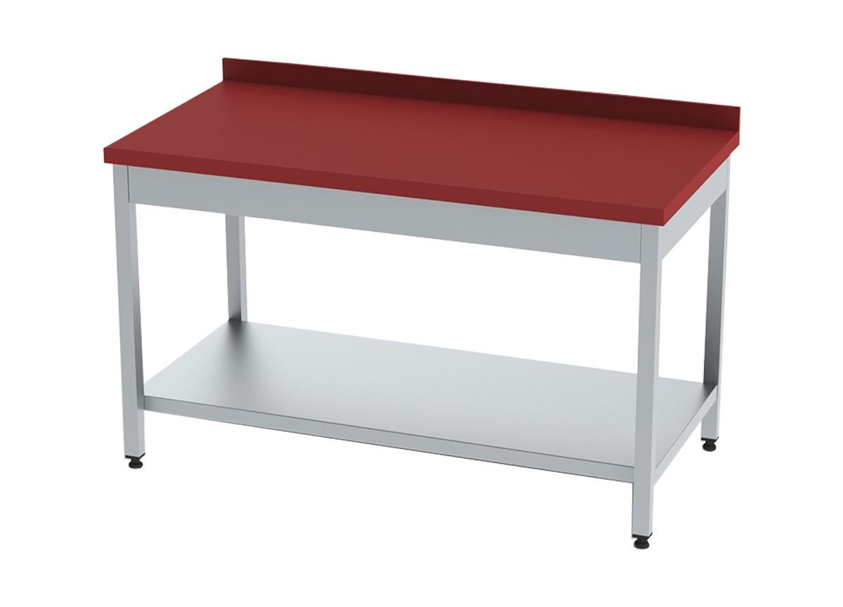 Polietilen Tablalı Çalışma Tezgahı Taban Raflı