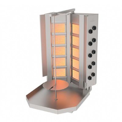 Atalay V Type Fixed, Doner Machine, 5x2 Burner, Natural Gas