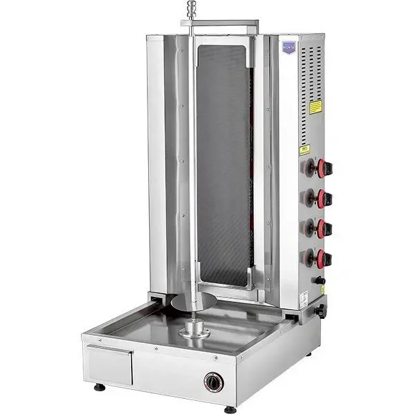 D06(C) 3 Radiant Glass Bottom Motor Gas (CE) Doner Grill