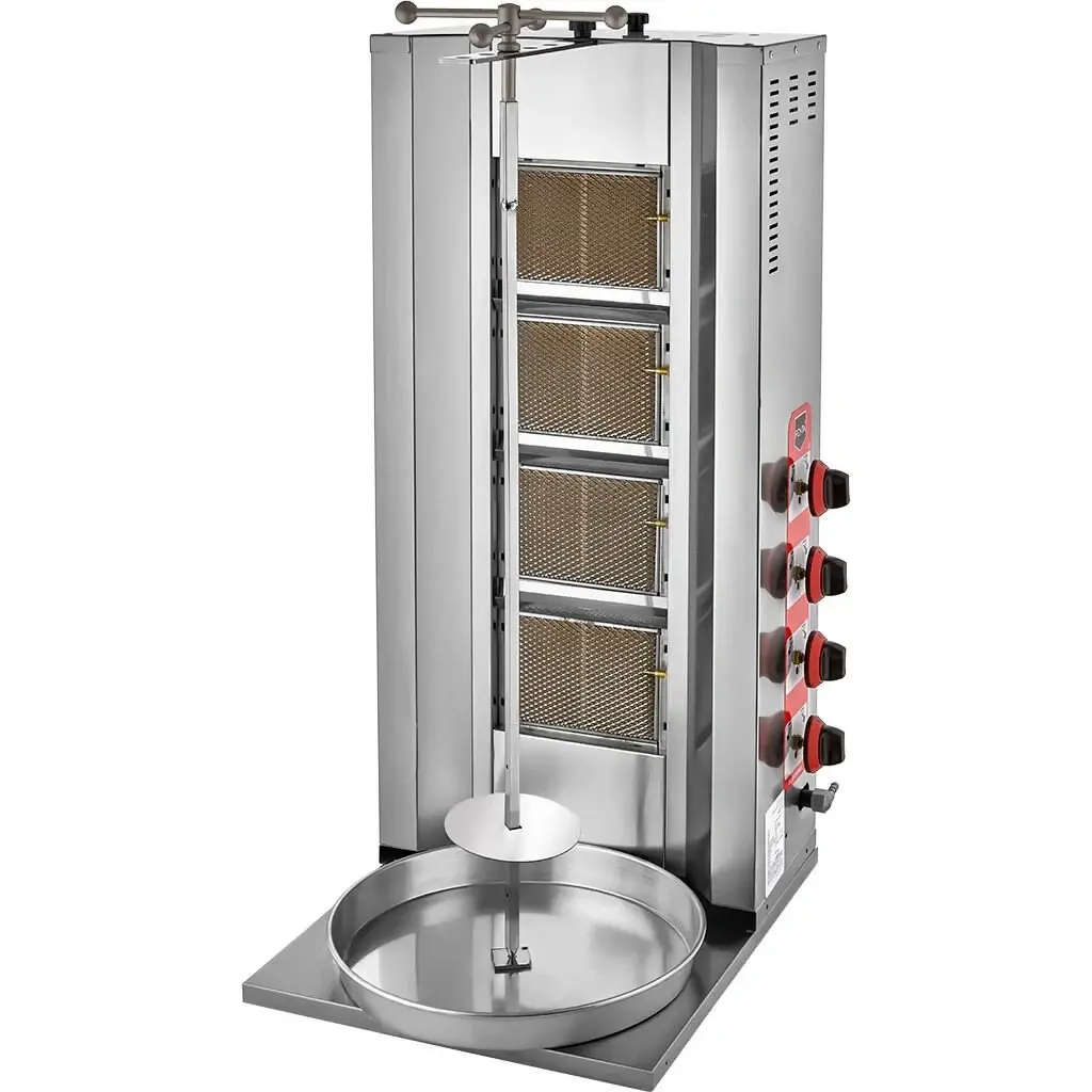 D08 4 Radiant Gas (CE) Doner Kebab Grill