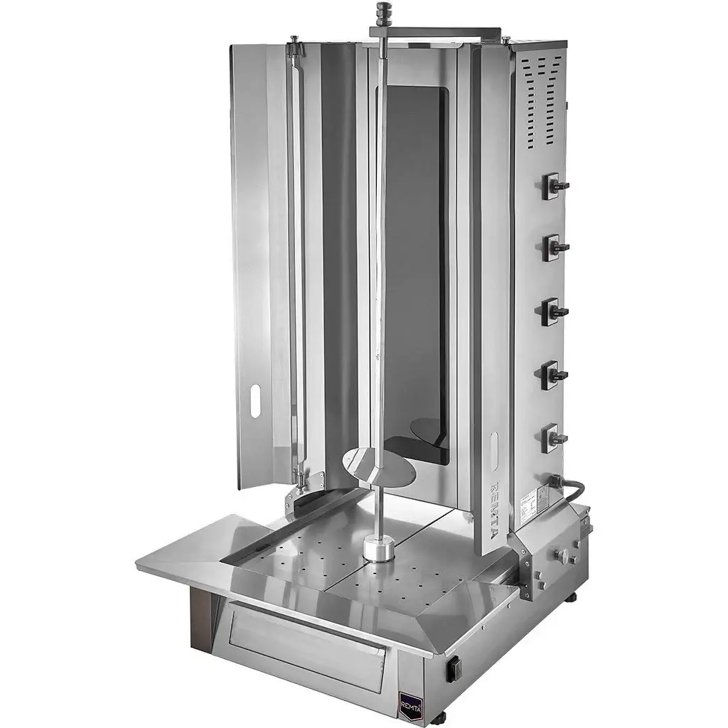 MA04 5 Radiant Bottom Motor Electric Doner Kebab Grill