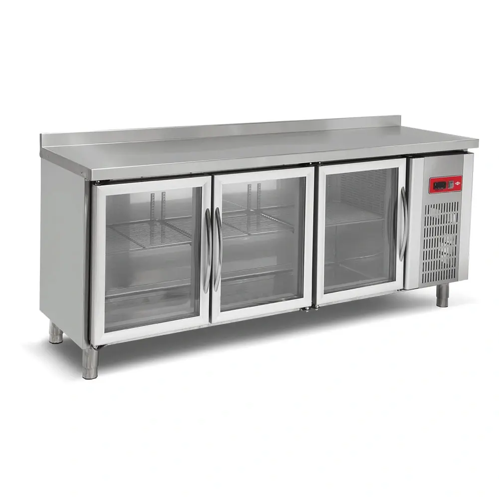 Counter Type Refrigerators with Glass Door (Fan Cooling)