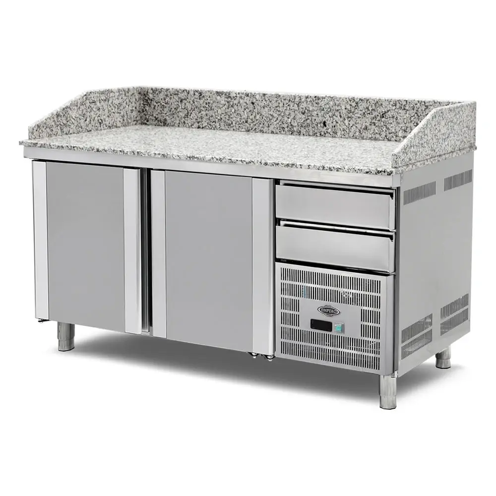 Granite Top Pizza Preparation Refrigerators (Fan Cooling)