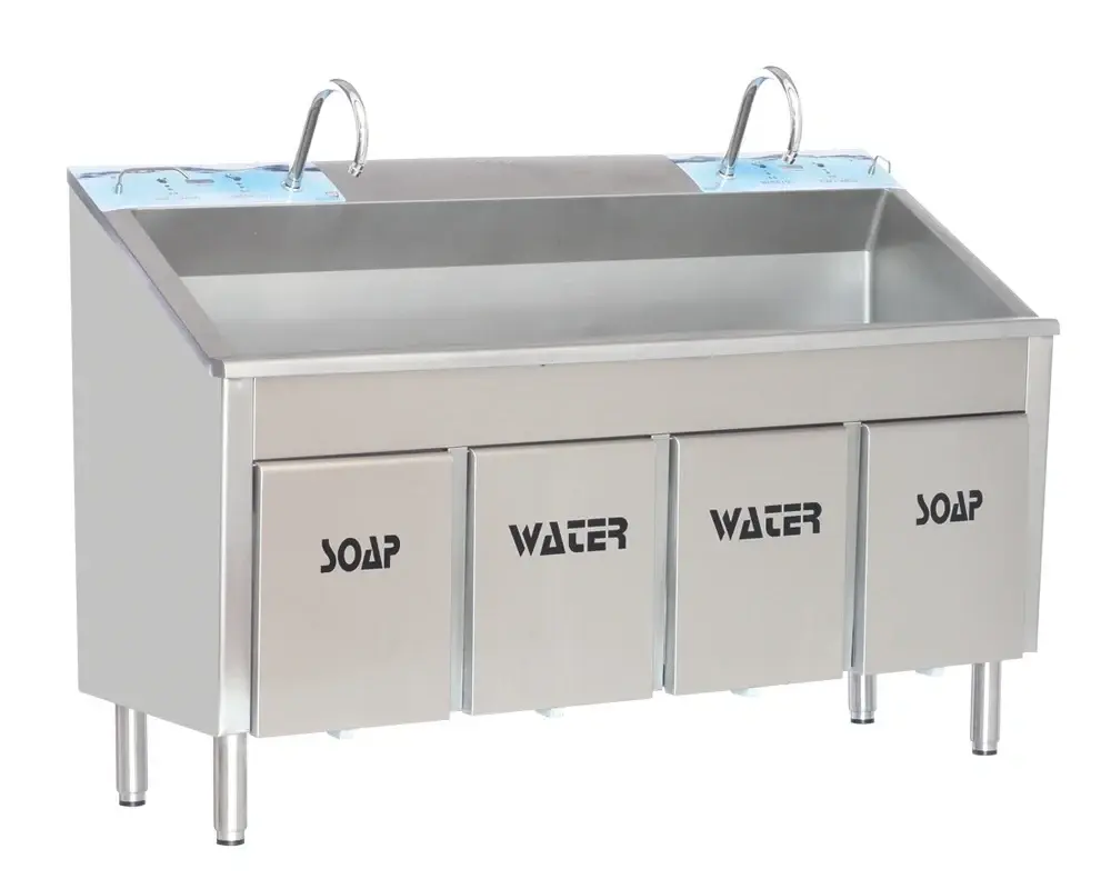Double Hand Wash Scrub Unit